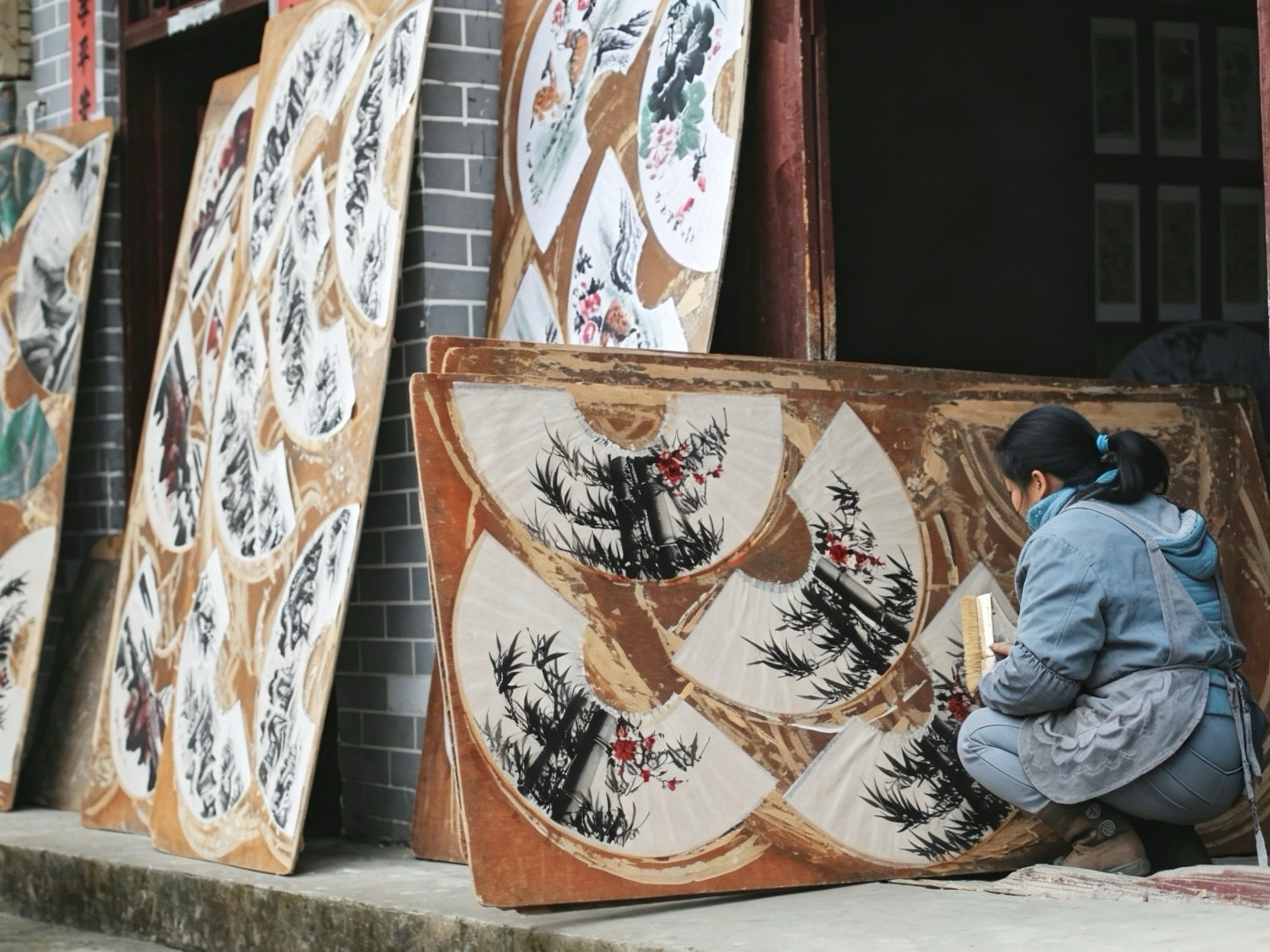 Banyan Tree Yangshuo-Fan Painting